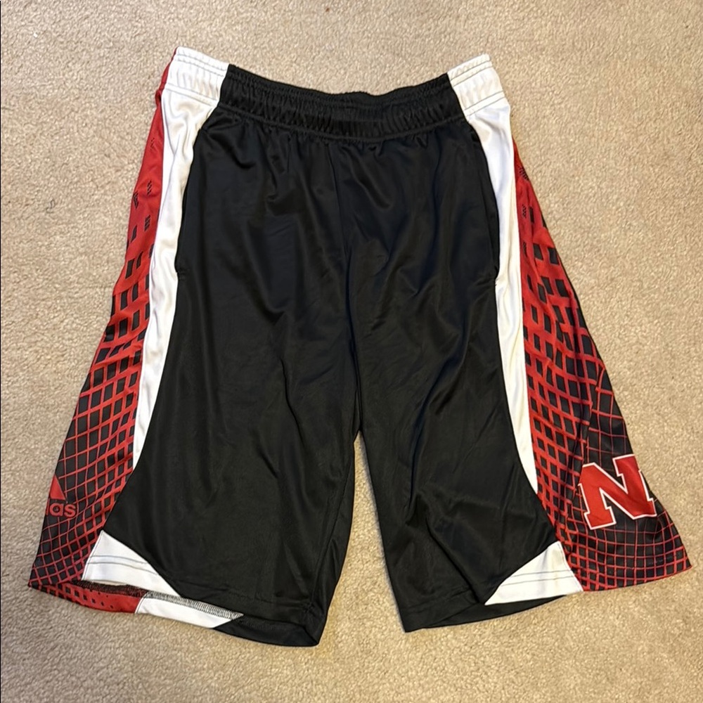 Adidas Nebraska Athletic Basketball Shorts